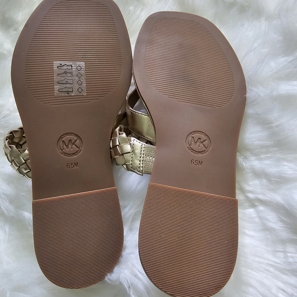 Alba Braided Metallic Faux Leather Slide Sandal - Picture 4 of 7